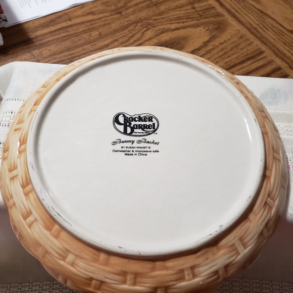 Super Cute Cracker Barrel 8" Bunny Plate - Picture 3 of 4